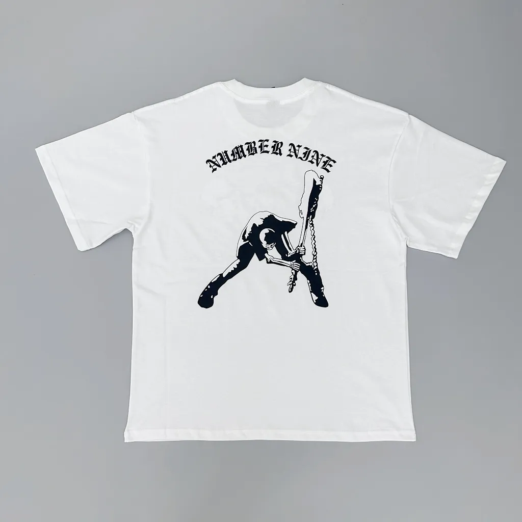 Wholesale Number Nine N9 Mens Skull Guitar T Shirts Vintage