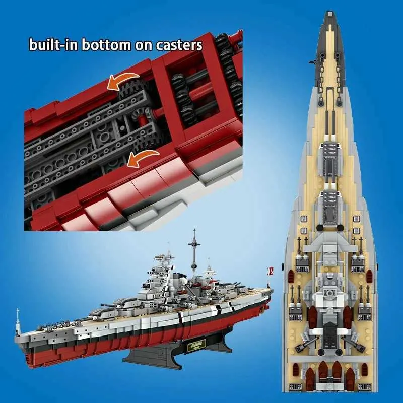 WWII 完成品？　3台　セット Askeri WW2 Bismarck Zırhlı Büyük Tekne Kruvazör Modeli Silah