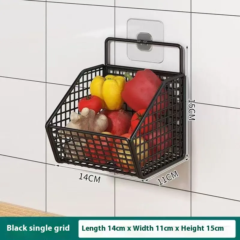 Melon Rack Wall Mounted Basket Vegetable Rack For No Drilling... From Luyeshangmao ...