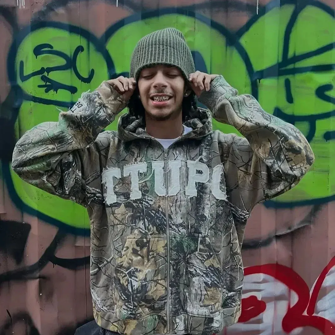 Camouflage Zipper Hoodie Unisex Spring Autumn Style From 21,66