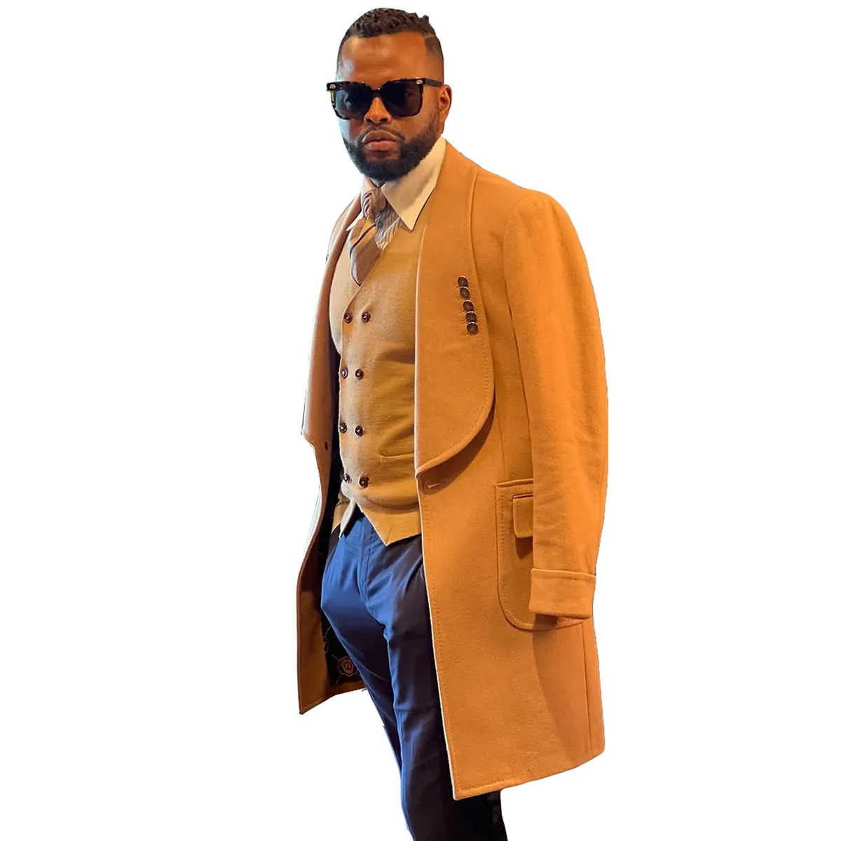 Elegante Sciame Da Uomo Scialle Di Overboglio Cavaltura Un Pezzo