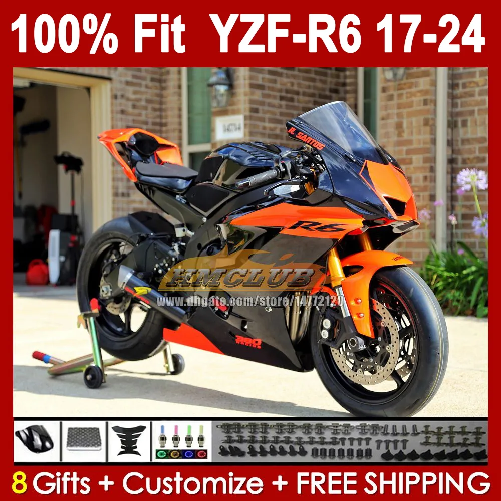 OEM Orange Black Body Kit For YAMAHA YZF R6 YZF600 From Charles