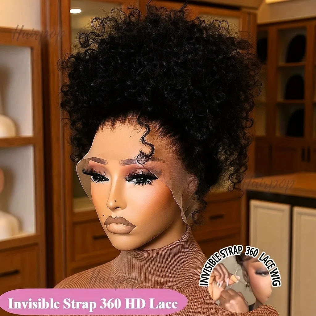 30 40 Inch HD Transparent Deep Wave 360 Full Lace... From  display picture 2