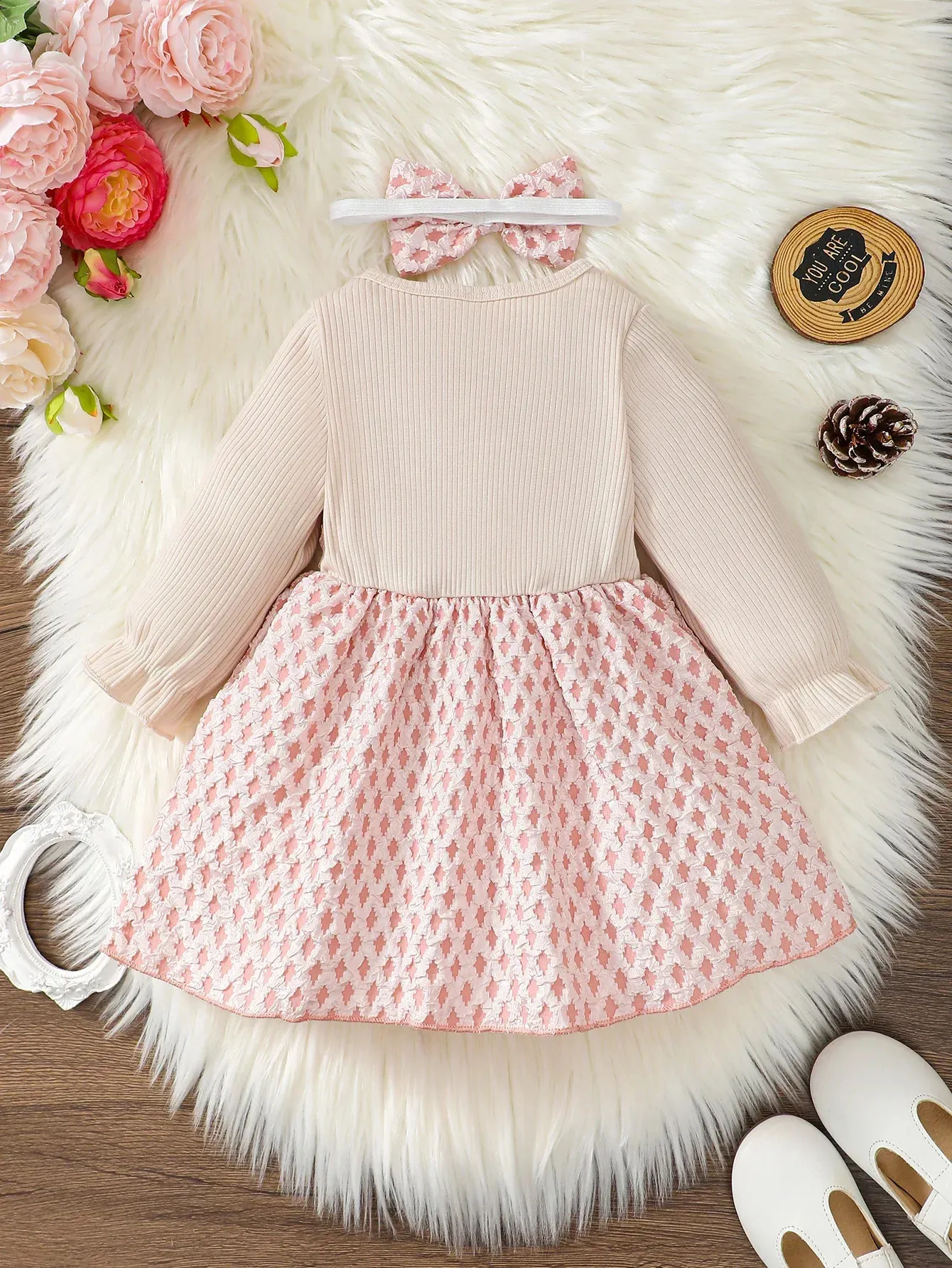 3 year old toddler girl winter dress 3-12 Clothing Knitted Long Sleeved Warm Sweater Girl Festive Pattern Type Toddler Girl Dresses | SweetHoney