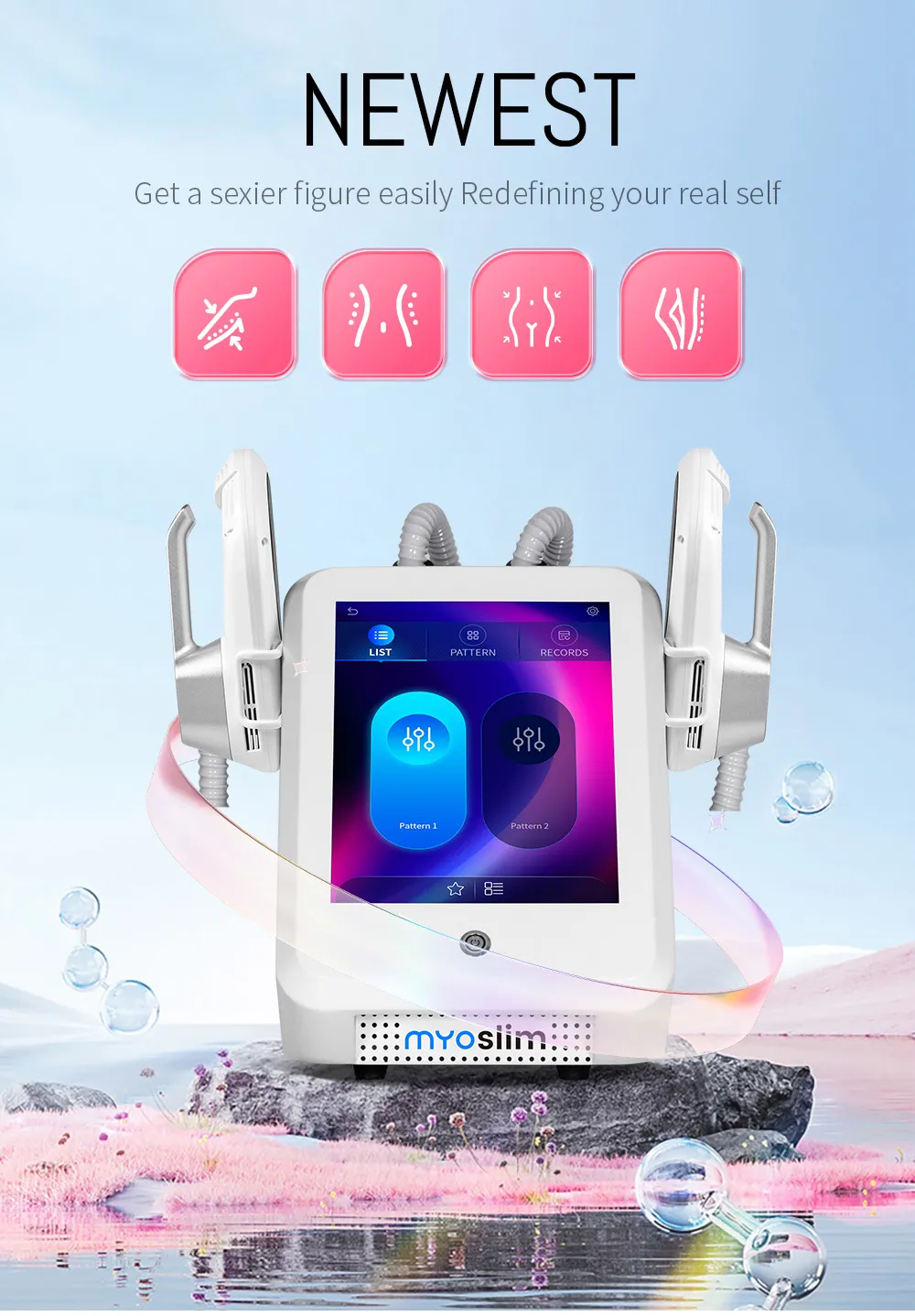 MYOslim EMS Neo RF 6500W 200HZ Electromagnetic Body From
