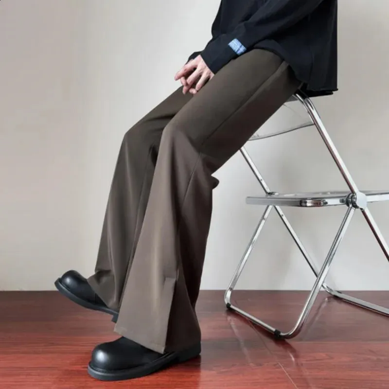 Black Slim Fit Trousers: Men's Dress Pants, Korean Male Pants, Social ...
