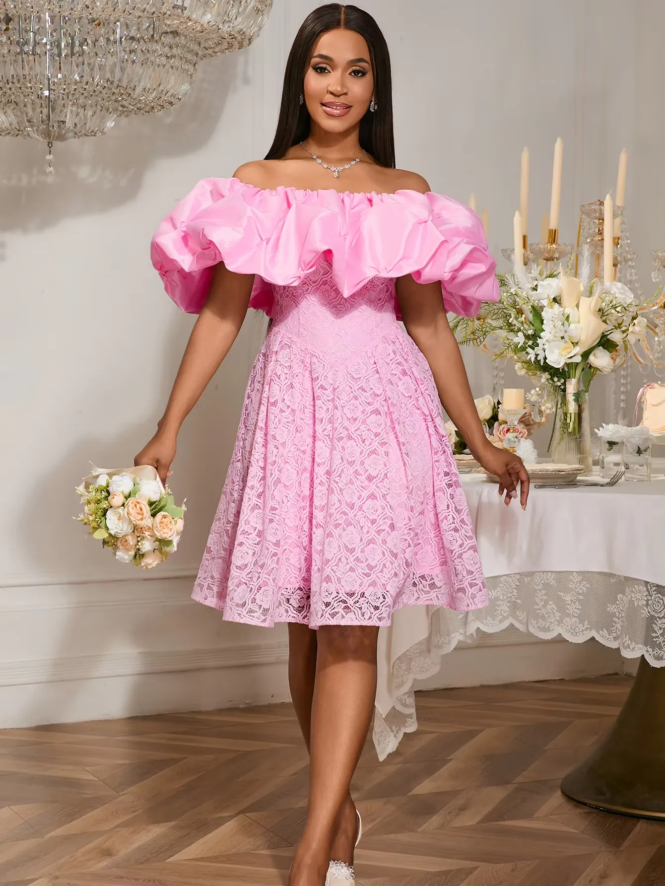 chinese dress ladies Plus Size Cargo A-Line Mini Dress