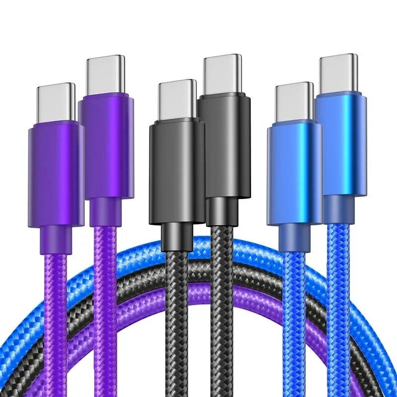 Fast Quick Charging Type C To USb C PD Cable 1M 2M 3M 60W Fabric Cables ...
