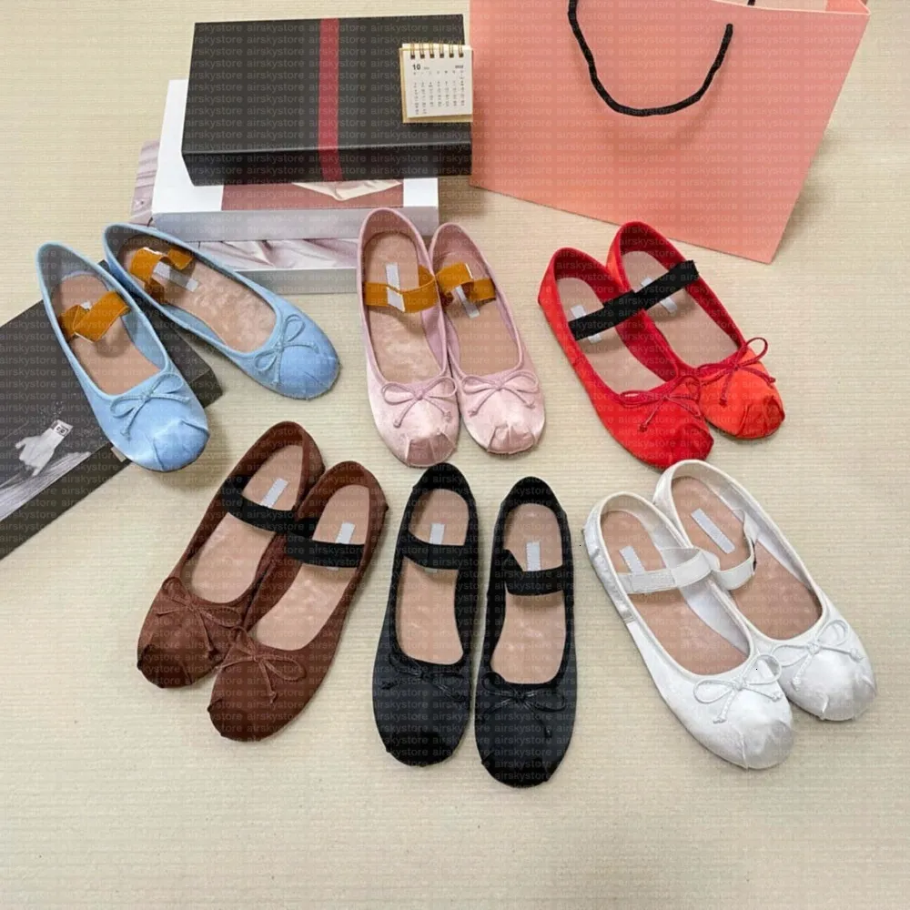 Wholesale Platform Ballet Flats: Satin Ballerinas With Bow ... At Only ...