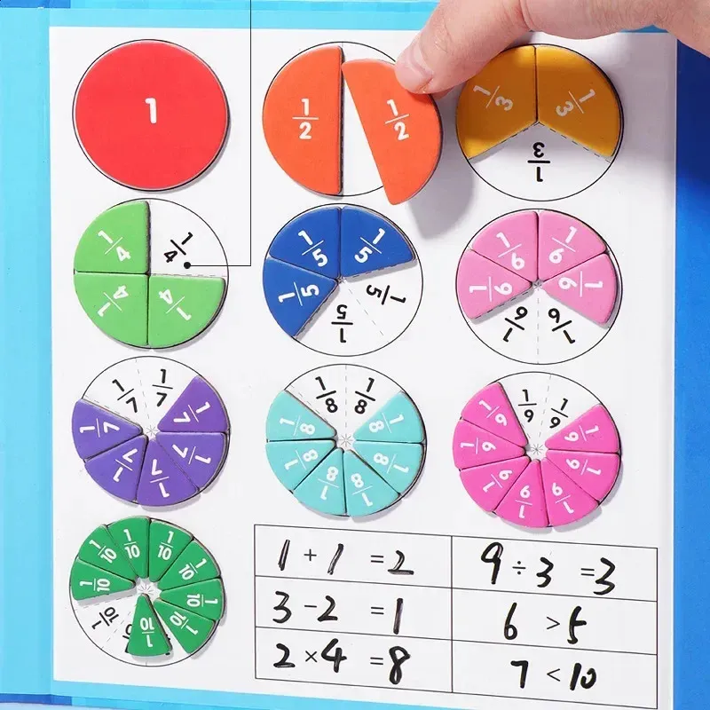 Juguete Magnético De Aritmética – 2 Piezas De Números De Colores Para Aprender Matemáticas Y Física Desde 3 Años