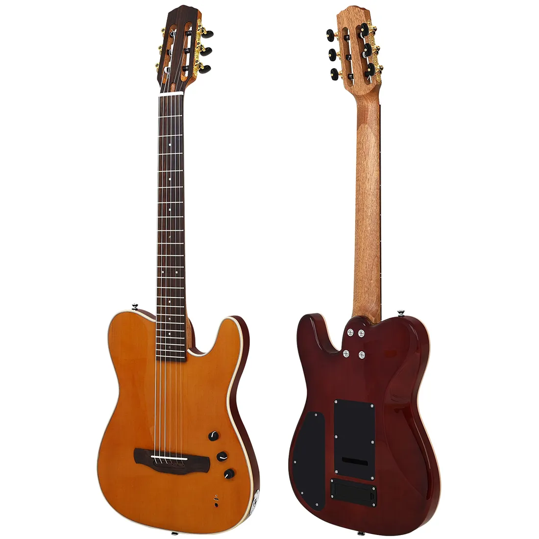 IRIN　テレキャスター　エレキギター IRIN R4 Silent Classical Guitar 3/4 Size 22 Fret Acoustic Electric