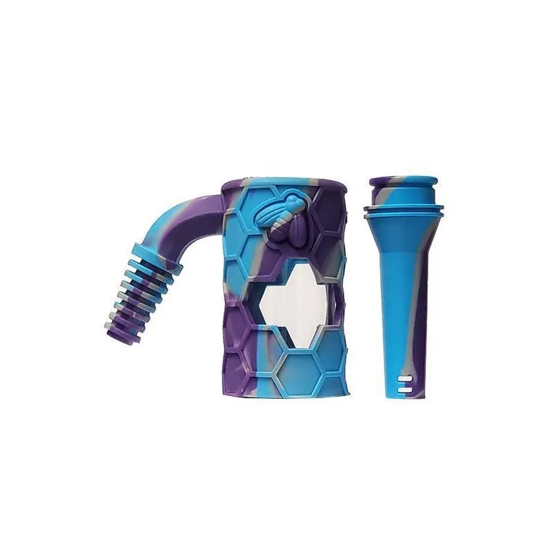 New Smoking Colorful Silicone Hookah Waterpipe Bubbler Bong Pipes Filter  Ashcatcher Portable 18mm 14MM Herb Tobacco Cigarette Holder Ash Catcher  From 2,85 €