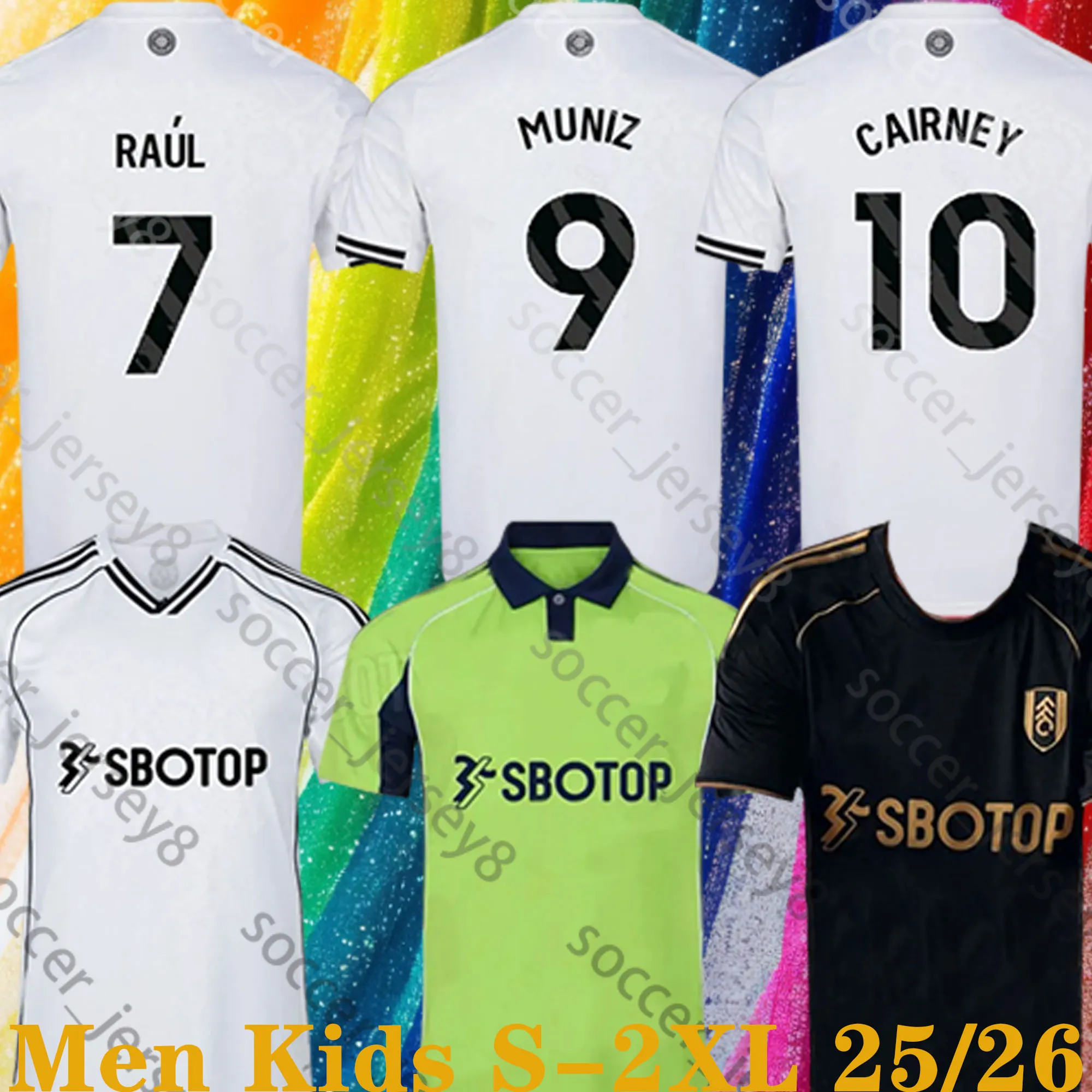 Fulham FC 24/25 Soccer Jersey: Official Home Away Kits Men, Women  Kids Sizes Available! Raul, Willian More!