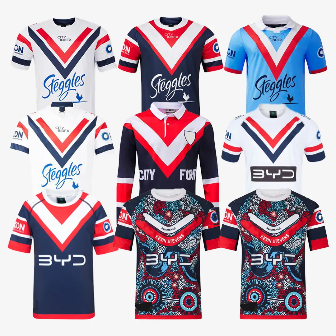 7XL New Retro Sydney 2025 2026 2027 Roosters Rugby Jerseys Mens Home ...