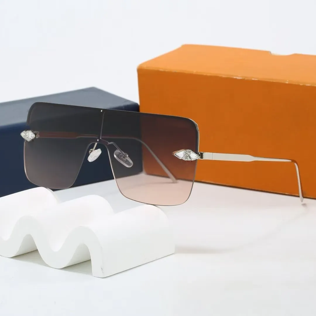 Fashion Square Oversized Frameless Alloy Sunglasses with  display picture 3