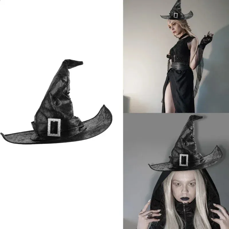 Halloween Witch Wizard Costume Hat Leather Cosplay... From  display picture 1