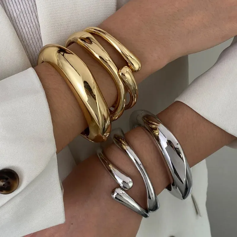 Vintage Hip Hop Metal Cuff Bangles Today In Geometric... From Hu05, $9. ...
