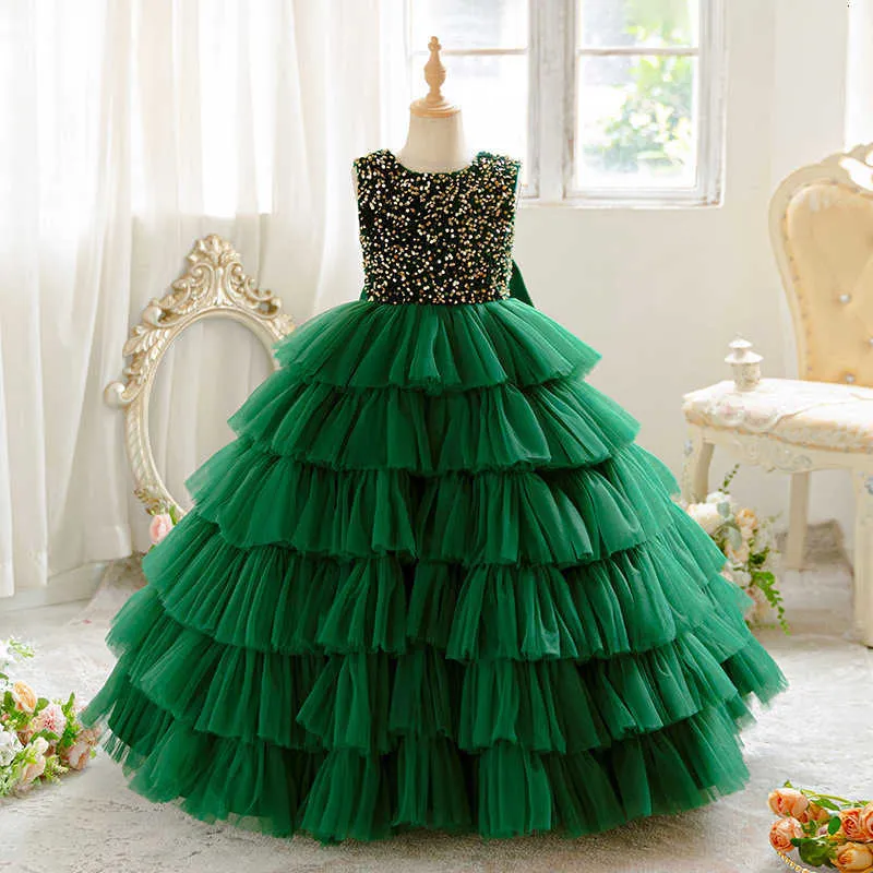 green emerald velvet dress Ivy Dream Luxury First Communion Dress