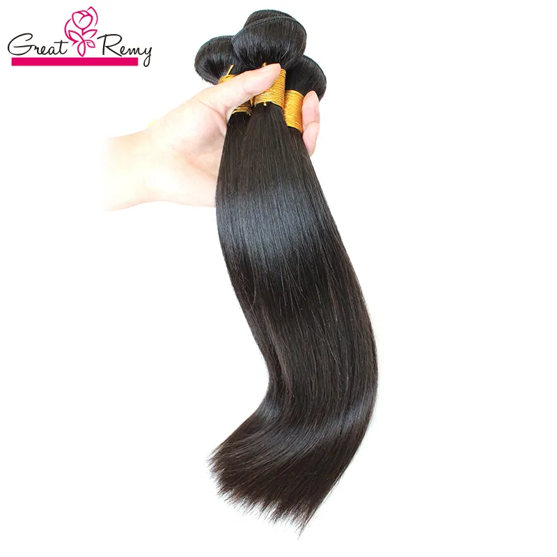 Brazilian Human Hair Extensions 3 Bundle Straight 50g Each Brazilian Straight Hair Bundles Extensions 50g Bundle 4  main image 3