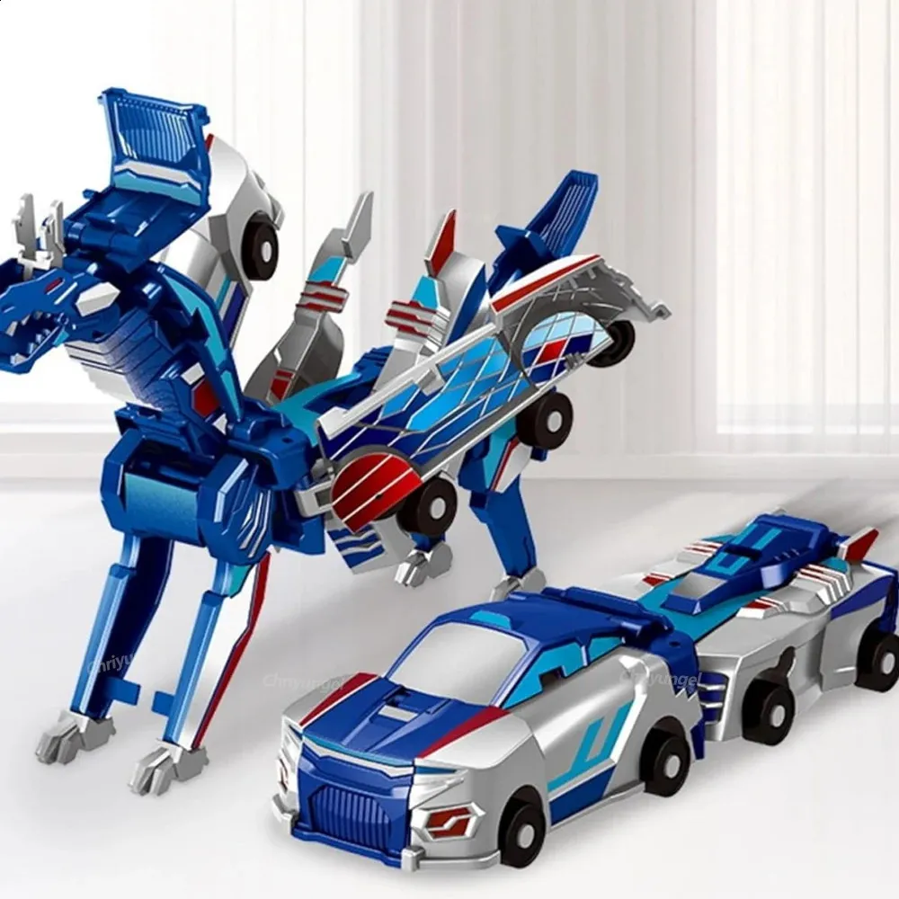 ☆ DHgate 2 In 1 변환 메가 트론 장난감 자동차 자기 충돌 변형 말 모델 |어린이 동물 변압기 장난감 선물 | 신상품 바로  구매