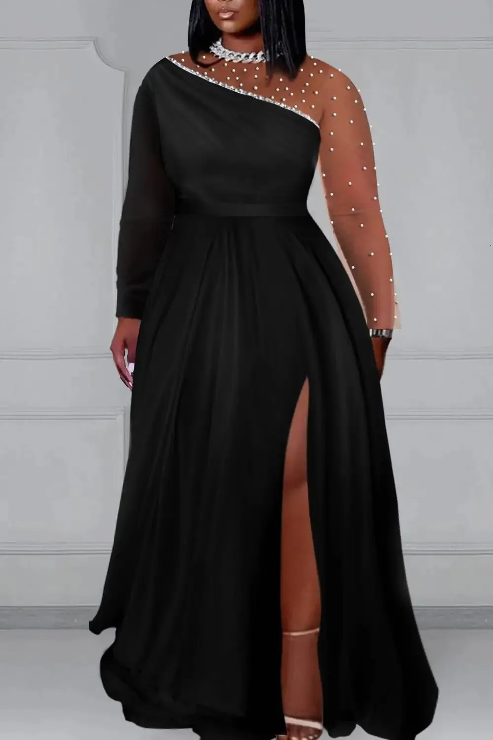 Plus Size Womens Wedding Party Dress White Round Neck Short Sleeve Split Pearls Maxi Dress One Shoulder from Dhgate Urban Sexy Dresses - price 97.17 Plus Size Womens Wedding Party Dress White Round Neck Short Sleeve Split Pearls Maxi Dress One Shoulder from Dhgate Urban Sexy Dresses - price 97.17