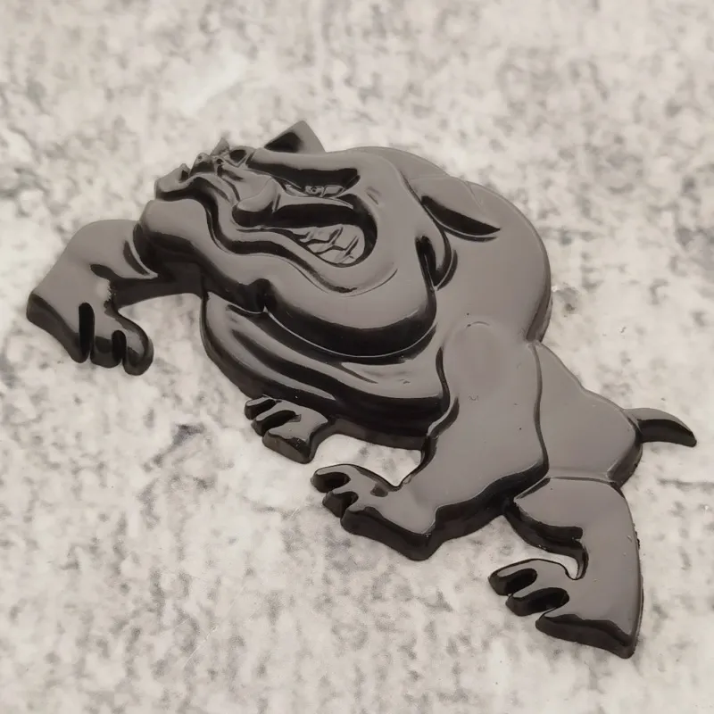 3D Big Black Metal Skull Skeleton Evil Bone Car Emblem