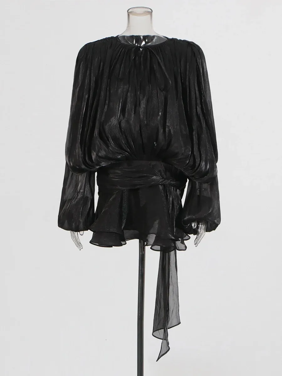 TWOTWINSTYLE Elegant Ruched Mini Balloon Sleeve Dress... From Dou01,  Rs.4,211.31 | DHgate.Com