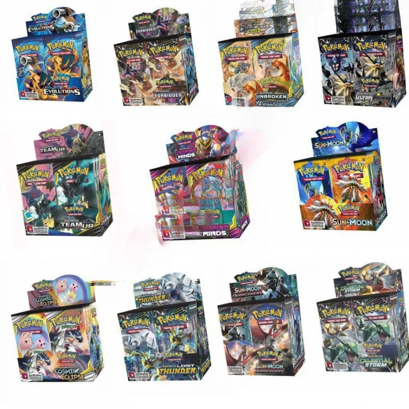 Pokemen Cards Set Sword and Shield Series Card Packs Golden Cards ...