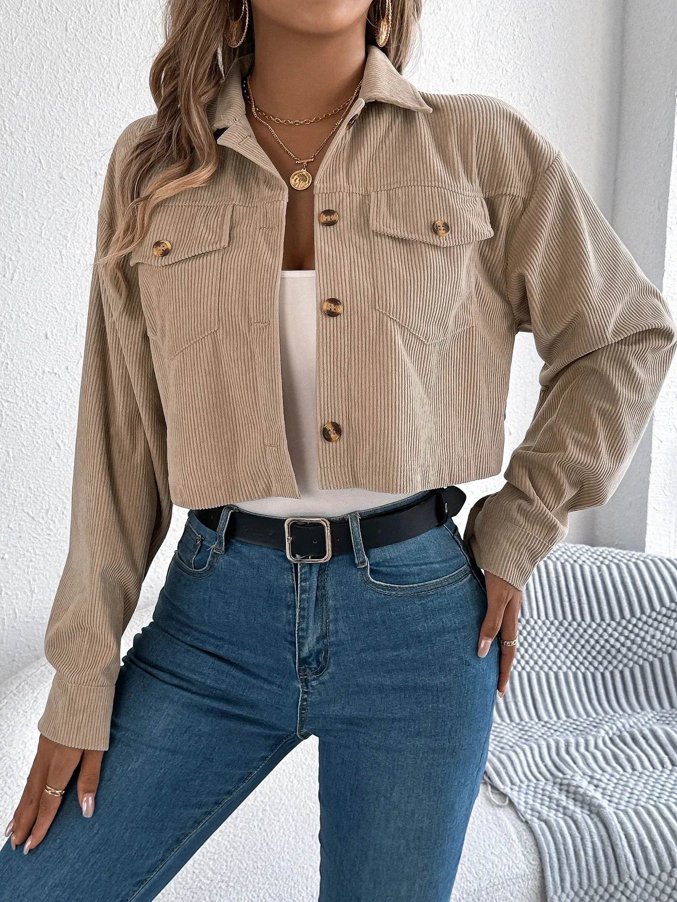 Herfst Sexy Denim Jas Vrouwen Lange Mouw Vriendje Stijl Casual Jean Jas Vintage Knop Streetwear Top, Lichtblauw, M