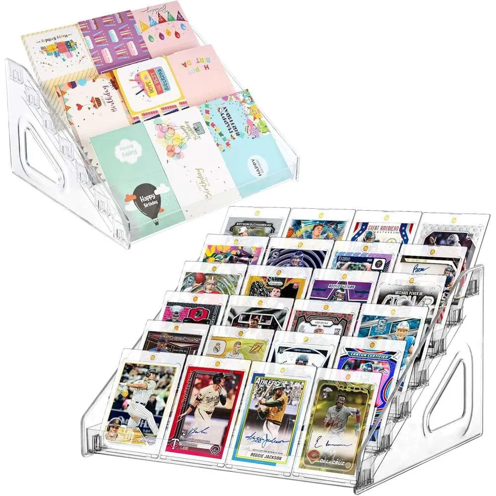 123 2 Pack 7 Tier Acrylic Card Display Stand 12 In... From Inkandthink,  $35.28 | DHgate.Com