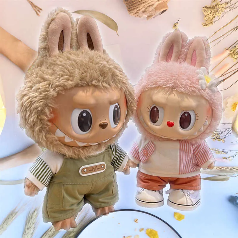 38cmの豪華な交換用ラブブ恋人人形服カジュアルジャケットセット