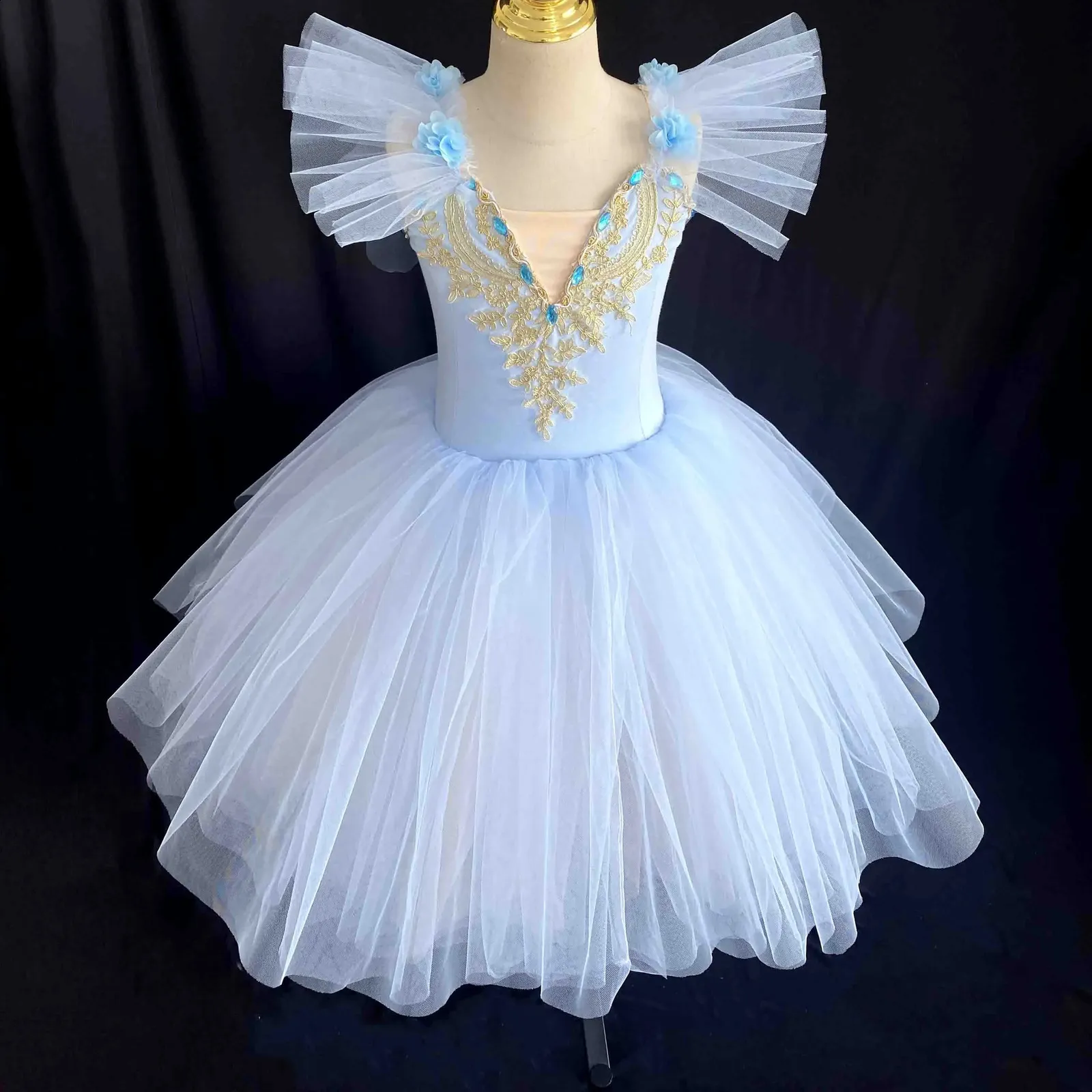 Professional Romantic Tutu Long Tulle Tutus Ballet Dress Women Girls Ballerina Party Dress Children Ballet Dance Costumes 250826BJ Professional Romantic Tutu Long Tulle Tutus Ballet Dress Women Girls Ballerina Party Dress Children Ballet Dance Costumes 250826BJ