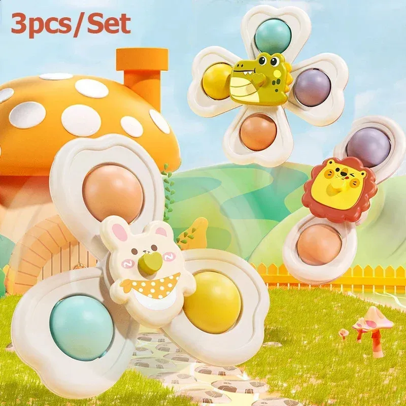 Herunwer Jouets à Ventouse, Jouets de Bain, Jouets Sensoriels & Jouet de Table de Voyage, Cadeaux d'Anniversaire