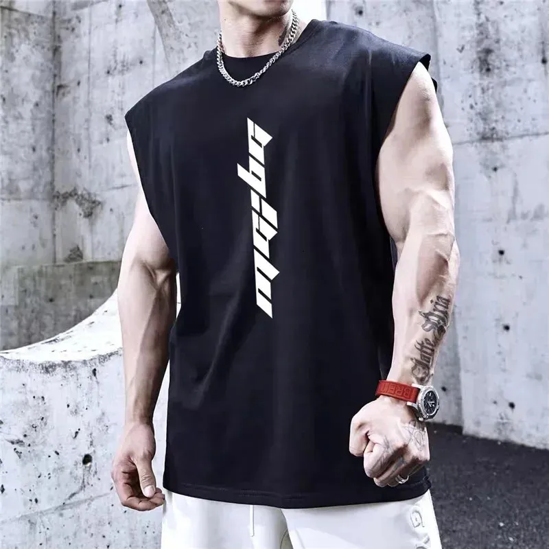 Canotta Uomo,Numero di Moda Stampa di Lettere Gilet Bodybuilding Muscle