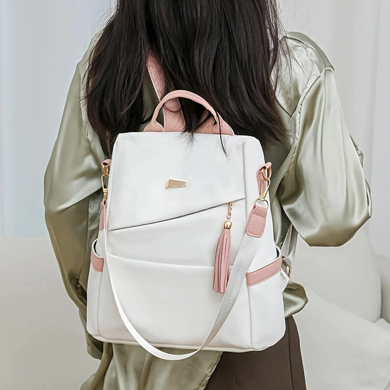 Oxford Cloth Stitching Women display picture 2