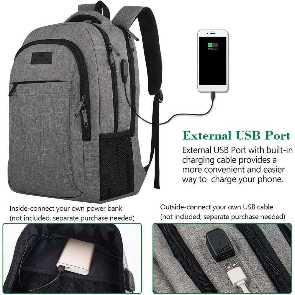 business laptop usb backpack supplier VESERI Travel for 18.4in PC with Shoe Compartment Charging Port,Sport Gym Bag for College Hiking Camping,Waterproof School Bookbag for Men Women Boys,Black : Electronics Arcuate Shoulder Strap Business Backpack Usb Cable Port