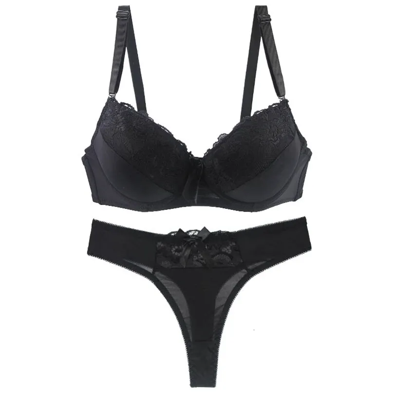 DaiNaFang Push Up Bra Sets Padded Lace Middle Mold Cup Underwear for ...