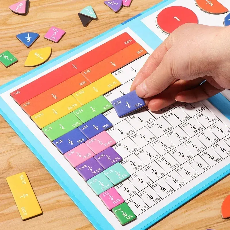Juguete Magnético De Aprendizaje Aritmético Para Niños – 6 Piezas Coloridas De 60x30 Mm A Partir De 3 Años