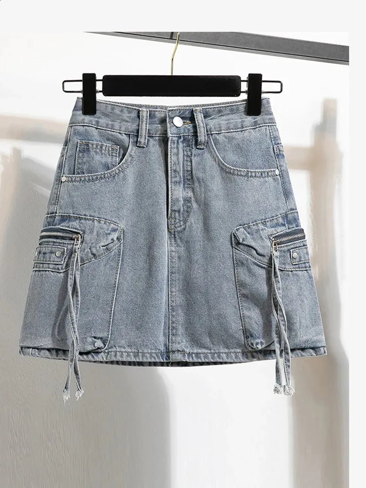 Risparmia alla grande su Mini Gonne In Denim Più Dimensioni Scapa Di Denim  Taglie Forti Donne Estate Arrivo Mini Jeans Con Gonna In Stile Coreano In 