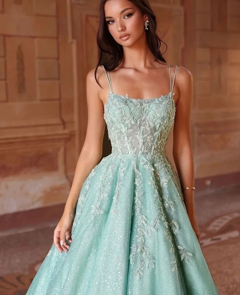 mint green debs dress Modern Prom Spaghetti Straps Lace... From Donnaweddingdress17, $123.47 Pakistani Bridal Dresses