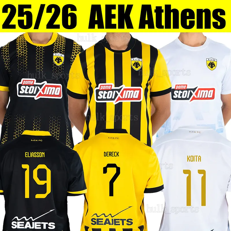 サッカーユニフォーム AEKアテネ AEK Athens 2025/26 (Home)