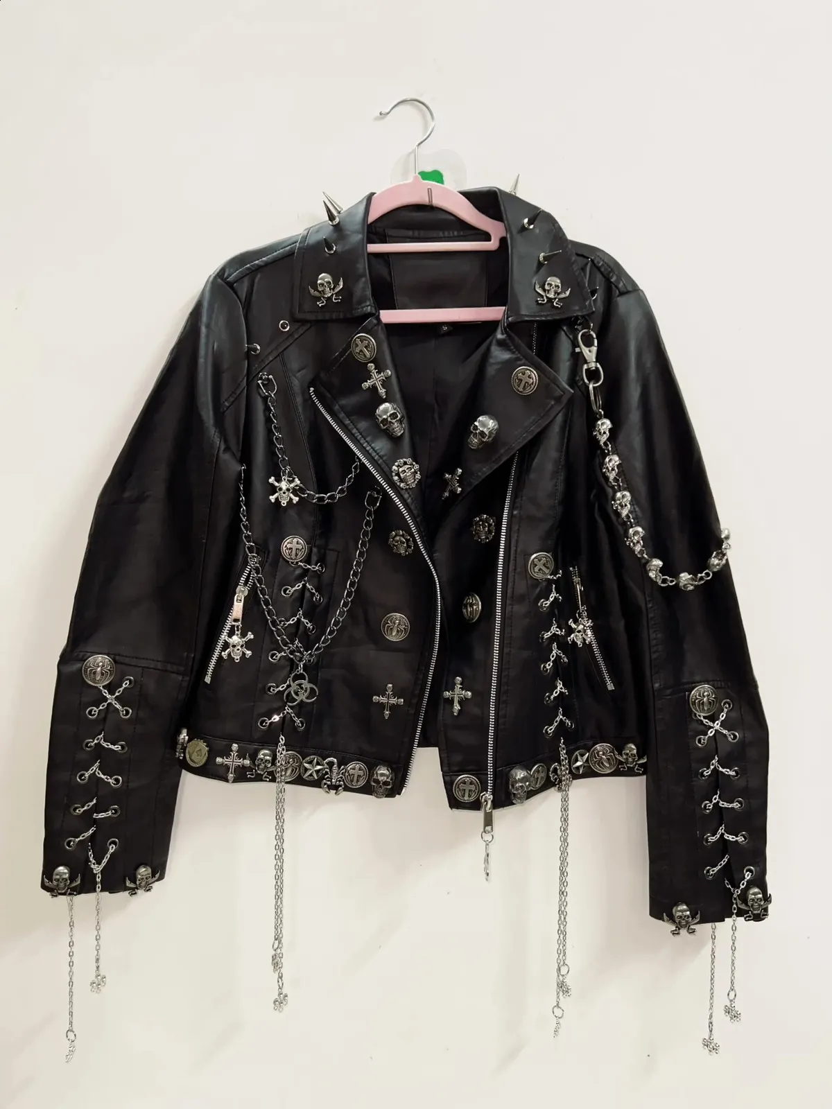 y2k archive jacket ゴシック レディース ライダース風 短丈 Gothic Y2K Clothes Vintage Jacket Punk Fashion Gothic Harajuku