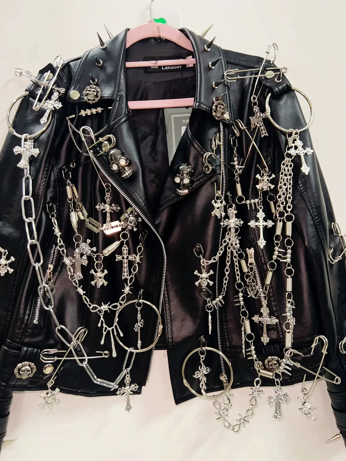 Gothic jacket junior acetate crystal decoration casual novelty all