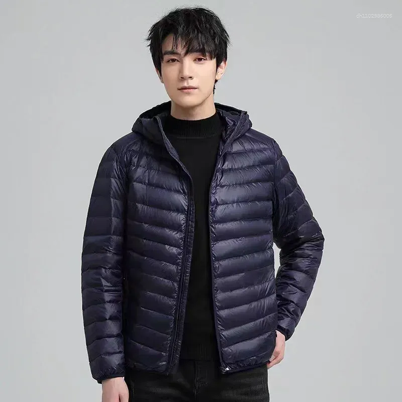 Men's Down M 5XL Man Duck Jacket Ultra Light Spring Hooded Jackets Men ...