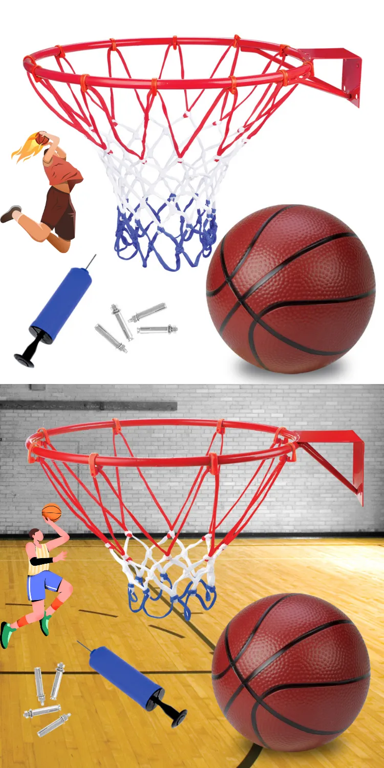 Panier de Basket Enfant, Jeu de Basketball Mural avec Double Tableau d