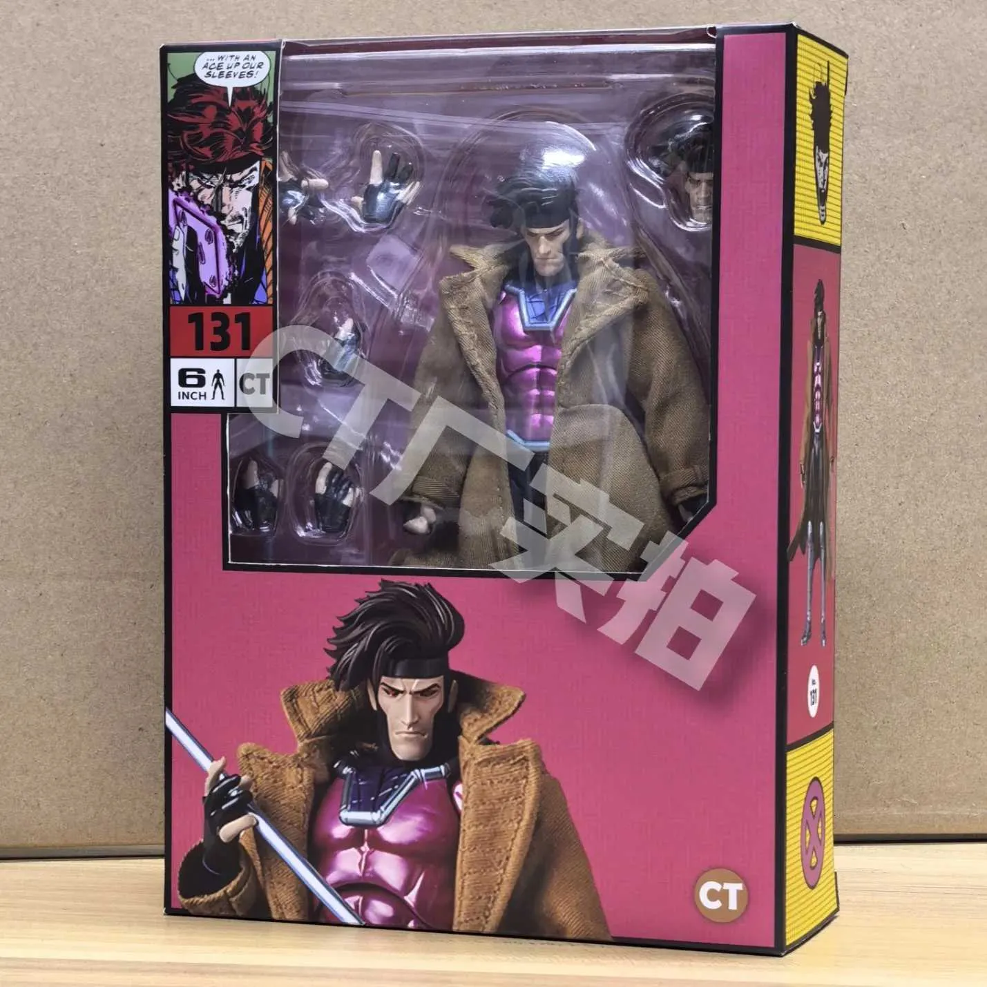 In Stock Ct Toys Gambit Figure Mafex 131 XMen Wolverine Shf Anime