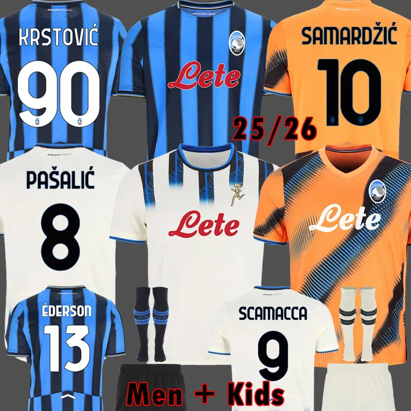 FC Atalanta BC Soccer Jerseys LOOKMAN 2025 2026 KRSTOVIC DE ROON