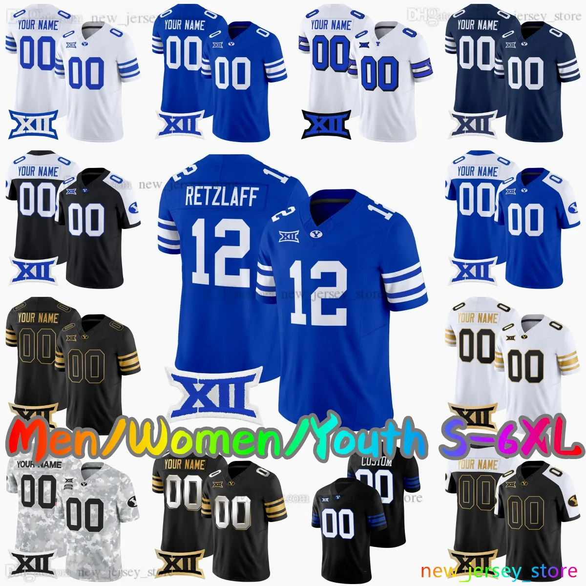 BYU Cougars Football Jersey, College Style: Show Your Team Pride in Sizes XS-6XL