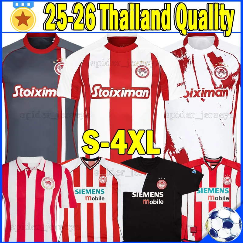 Save Big on Bulk Olympiacos Fc Jersey Greek Soccer Jerseys XXXL 4XL:  Olympiacos 100th Anniversary Kit 2025/26 El Kaabi, Marcelo, James,  Oleg