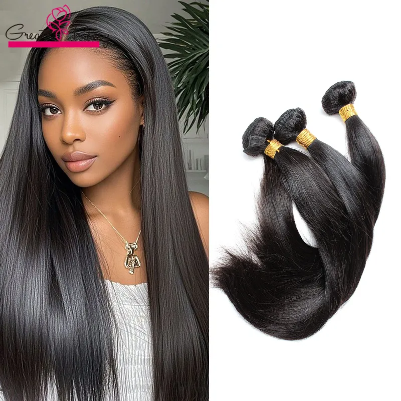 Greatremy Brazilian Human Hair Bundles Silky Straight 10A  display picture 3